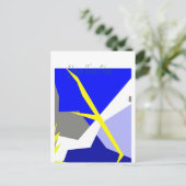 Abstracte kunstenergie briefkaart (Staand voorkant)