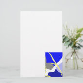 Abstracte kunstenergie briefpapier (Staand voorkant)
