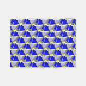 Abstracte kunstenergie fleece deken (Voorkant (Horizontaal))