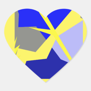 Abstracte kunstenergie hart sticker