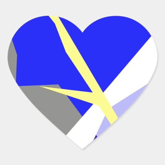 Abstracte kunstenergie hart sticker (Voorkant)