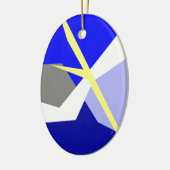 Abstracte kunstenergie keramisch ornament (Links)