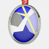 Abstracte kunstenergie metalen ornament (Links)