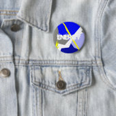 Abstracte kunstenergie ronde button 5,7 cm (In situ)