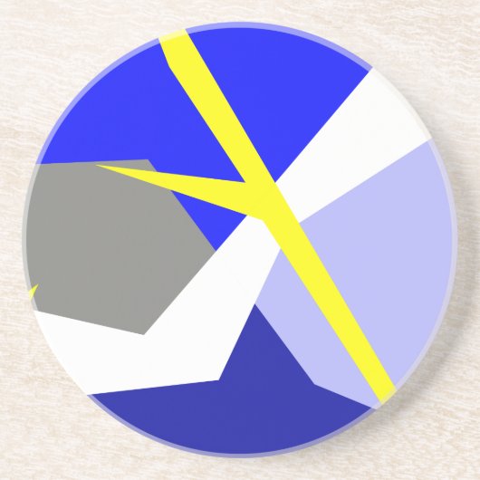 Abstracte kunstenergie zandsteen onderzetter (Voorkant)