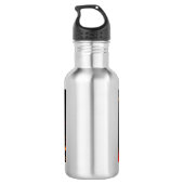 Abstracte kunstflesje hartslag waterfles  (Achterkant)