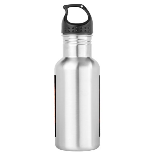 Abstracte kunstflesje versleten waterfles  (Achterkant)