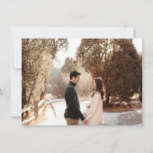 Abstracte kunstfoto-bruiloft save the date (Achterkant)