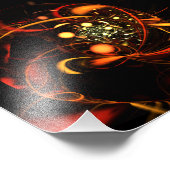 Abstracte kunstfoto's in hartslag afdrukken foto afdruk (Hoek)