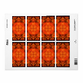 Abstracte kunstfractal zonder grenzen etiket (Full Sheet)