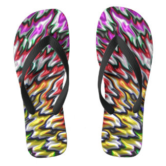 Abstracte kunstfractals van eero "Dream Fish" Teenslippers