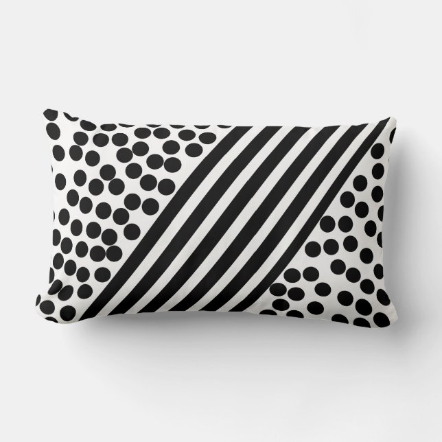 Abstracte kunstgalmen Lines Pattern Pillow Cushion Kussen (Voorkant)
