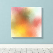 Abstracte kunstgele Paarse roze roze roze Canvas Afdruk (Insitu (Houten vloer))