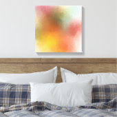 Abstracte kunstgele Paarse roze roze roze Canvas Afdruk (Insitu (Slaapkamer))