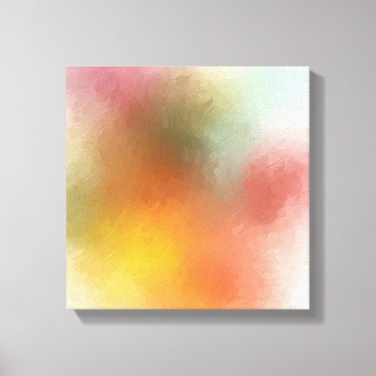 Abstracte kunstgele Paarse roze roze roze Canvas Afdruk (Voorkant)