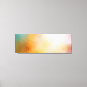 Abstracte kunstgele roodblauwe Paarse roze Canvas Afdruk