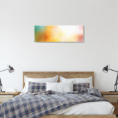 Abstracte kunstgele roodblauwe Paarse roze Canvas Afdruk (Insitu (Slaapkamer))