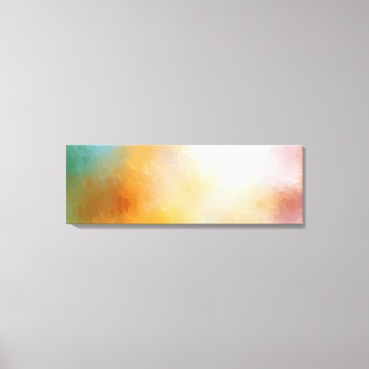 Abstracte kunstgele roodblauwe Paarse roze Canvas Afdruk (Voorkant)