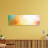 Abstracte kunstgele roodblauwe Paarse roze Canvas Afdruk (Insitu (Woonkamer))