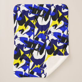 Abstracte kunstgeometrie een soort dunne lenswand sherpa deken