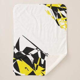 Abstracte kunstgeometrie een soort dunne lenswand sherpa deken