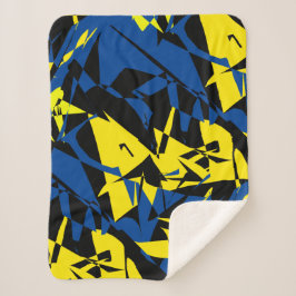 Abstracte kunstgeometrie een soort dunne lenswand sherpa deken