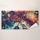 Abstracte kunsthanddoek badhanddoek (Badhanddoek)