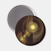 Abstracte kunsthart met intieme verbinding magneet (Voorkant / Achterkant)