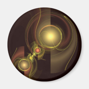 Abstracte kunsthart met intieme verbinding magneet