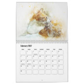 Abstracte Kunstkat Kalender (Feb 2027)