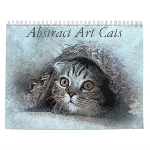 Abstracte Kunstkat Kalender