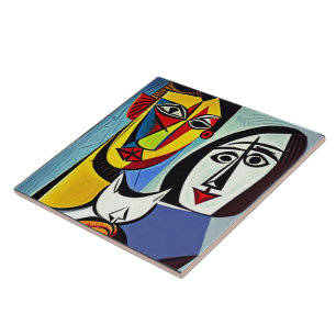 Abstracte kunstkeramische tapijten tegeltje