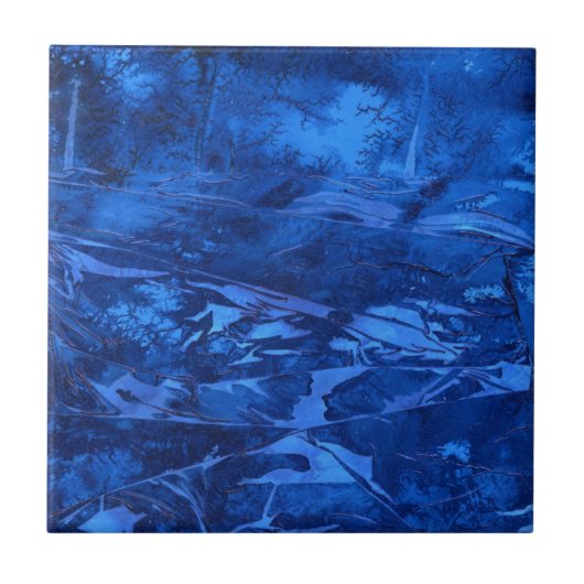 Abstracte kunstkeramische tapijten tegeltje (Voorkant)