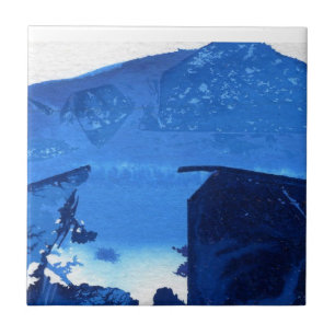 Abstracte kunstkeramische tapijten tegeltje