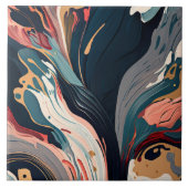 Abstracte kunstkeramische Tegels Tegeltje (Voorkant)