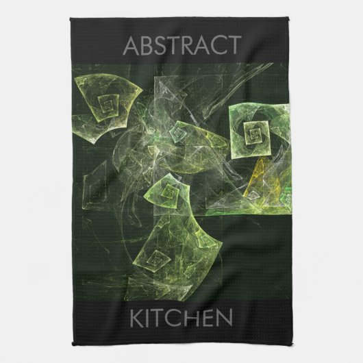 Abstracte kunstkeukenhanddoeken met twisted Balanc Theedoek (Verticaal)