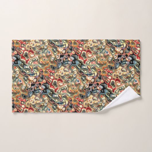 Abstracte kunstkeukenset bad handdoek (Handdoek)