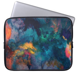 Abstracte kunstklep voor neopreen laptophoes van 1 laptop sleeve