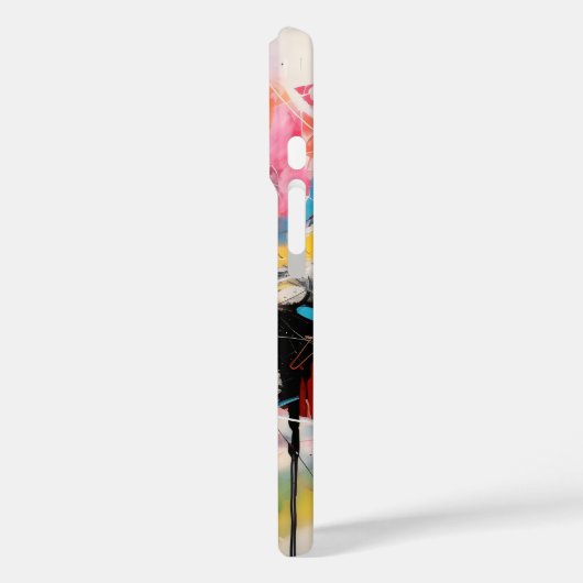 Abstracte kunstkleuren Case-Mate iPhone case (Achterkant / Links)