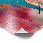 Abstracte kunstkleuren foto afdruk (Hoek)