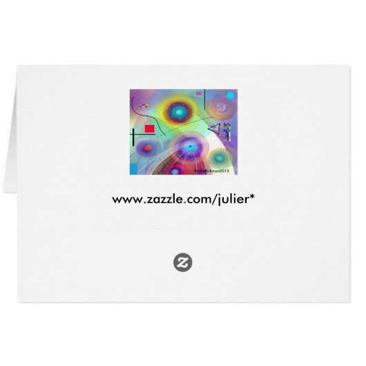 Abstracte kunstkleurencirkels (Achterkant Horizontaal)