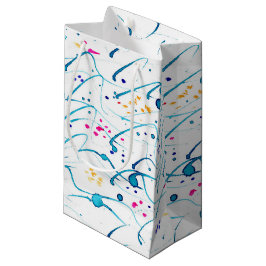 Abstracte kunstkleurige tropische ondiepe golven v klein cadeauzakje