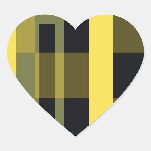 Abstracte kunstkleurrijke patroonstrepen sticker (Voorkant)