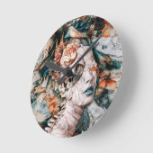 Abstracte kunstklok ronde klok (Hoek)