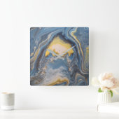 Abstracte kunstklok vierkante klok (Huis)