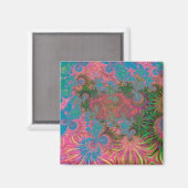 Abstracte Kunstkoralen Magneet (Voorkant / Achterkant)