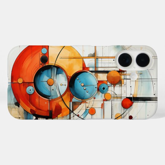Abstracte kunstkringen Case-Mate iPhone case (Achterkant (horizontaal))