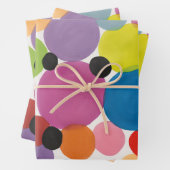 Abstracte kunstkringen inpakpapier vel (In situ)