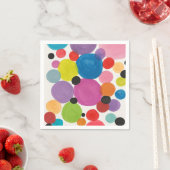 Abstracte kunstkringen servet (Insitu)