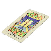 Abstracte kunstkunst  voor herendierentuin magneet (Linkerzijde)